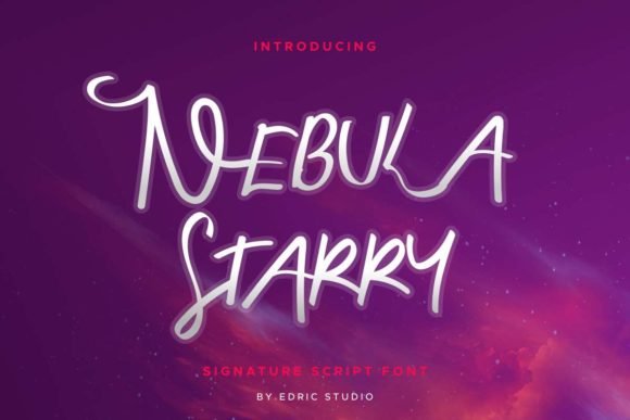 Nebula Starry Font - Featured Image