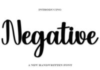 Negative Font - Featured Image