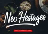 Neo Hestages Font - Featured Image