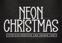 Neon Christmas Font - Featured Image