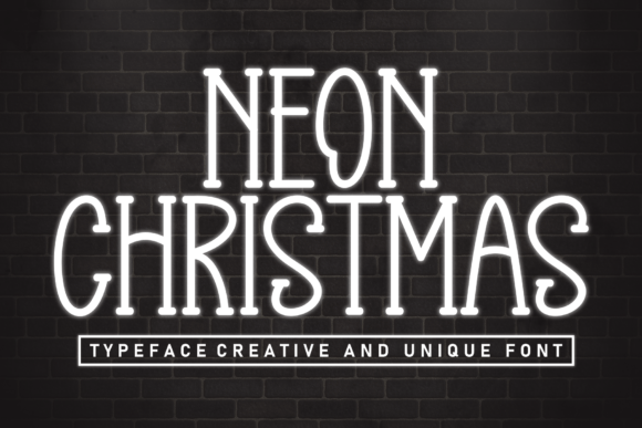Neon Christmas Font - Featured Image