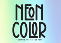 Neon Color Font - Featured Image