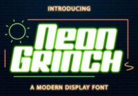 Neon Grinch Font - Featured Image