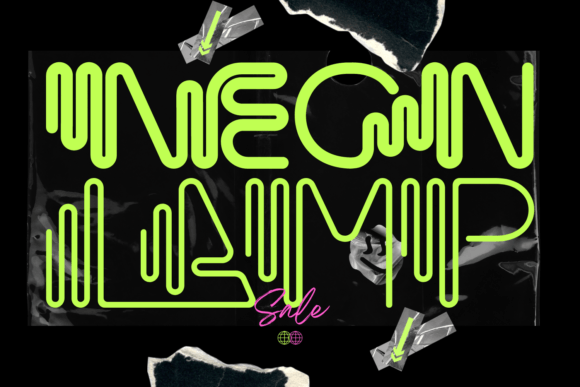 Neon Lamp Font - Featured Image