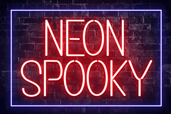 Neon Spooky Font - Featured Image