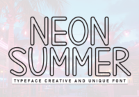 Neon Summer Font - Featured Image