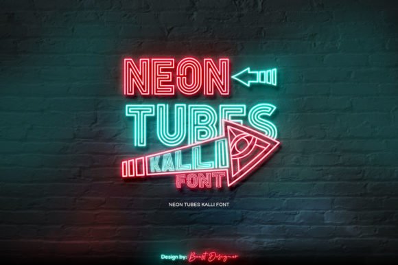 Neon Tubes Kalli Font - Featured Image