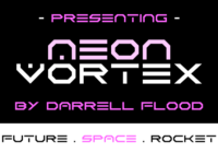 Neon Vortex Font - Featured Image