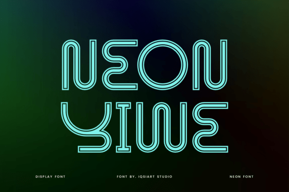 Neon Yiwe Font - Featured Image