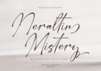 Neraltin Mistery Font - Featured Image