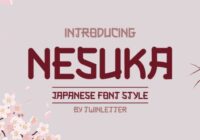 Nesuka Faux Japanese Font - Featured Image