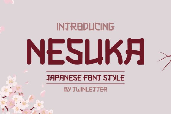 Nesuka Faux Japanese Font - Featured Image