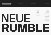 Neue Rumble Font - Featured Image