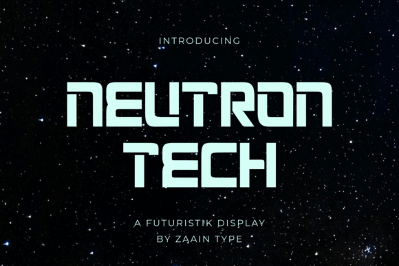 Neutron Tech Font - Featured Image