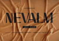 Nevalm Font - Featured Image