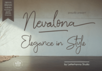 Nevalona Font - Featured Image