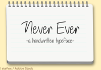 Never Ever Font - Featured Image