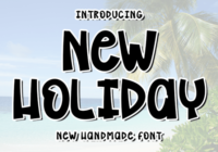 New Holiday Font - Featured Image