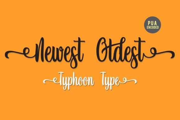 Newest Oldest Font - Featured Image
