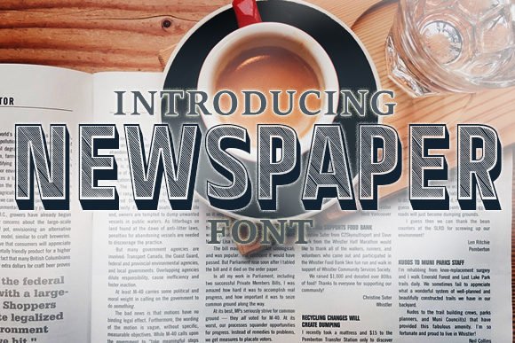 Newspaper Font - Featured Image
