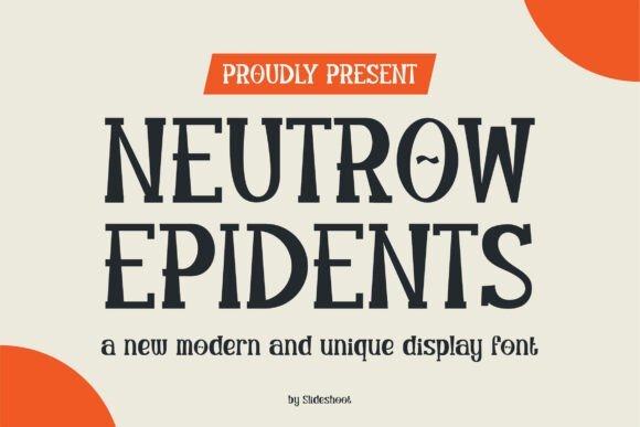 Newtrow Epidents Font - Featured Image