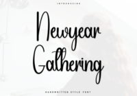 Newyear Gathering Font - Featured Image