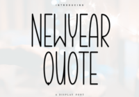 Newyear Quote Font - Featured Image