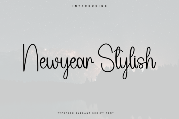 Newyear Stylish Font - Featured Image