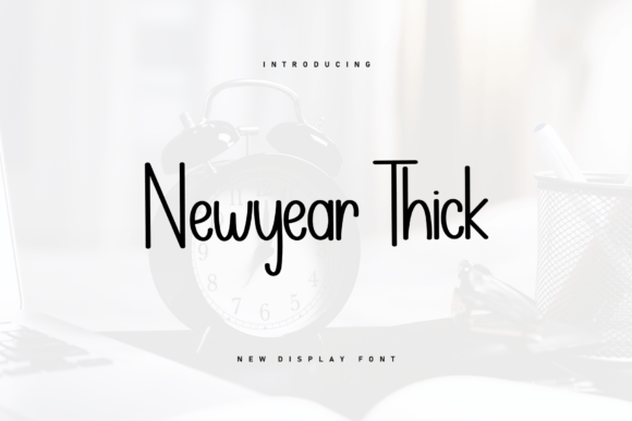 Newyear Thick Font - Featured Image