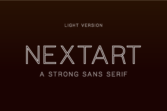 Nextart Outline Light Font - Featured Image