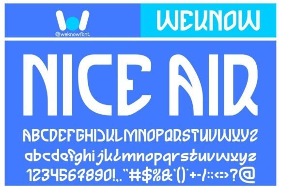 Nice Air Font - Featured Image
