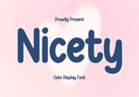 Nicety Font - Featured Image