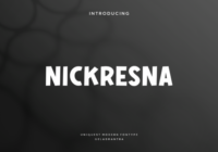 Nickresna Font - Featured Image