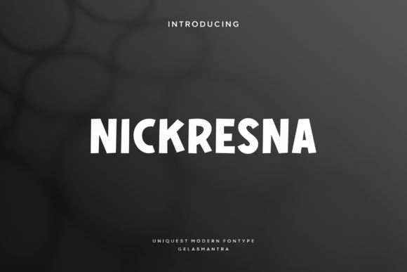 Nickresna Font - Featured Image