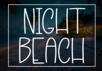 Night Beach Font - Featured Image