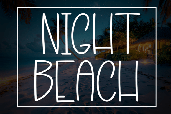 Night Beach Font - Featured Image