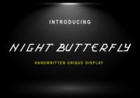 Night Butterfly Font - Featured Image