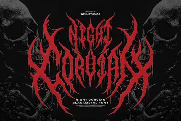 Night Corvian Font - Featured Image