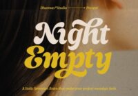 Night Empty Font - Featured Image