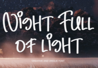 Night Full of Light Font - Featured Image