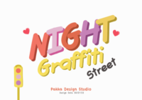 Night Graffiti Street Font - Featured Image