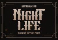 Night Life Font - Featured Image