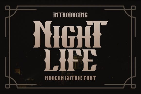 Night Life Font - Featured Image