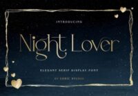 Night Lover Font - Featured Image