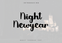 Night Newyear Font - Featured Image