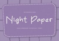 Night Paper Font - Featured Image