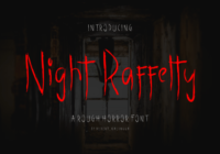 Night Raffelty Font - Featured Image