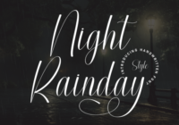 Night Rainday Font - Featured Image