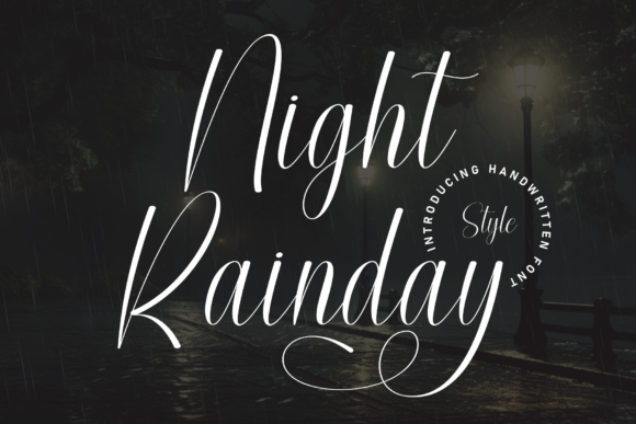 Night Rainday Font - Featured Image