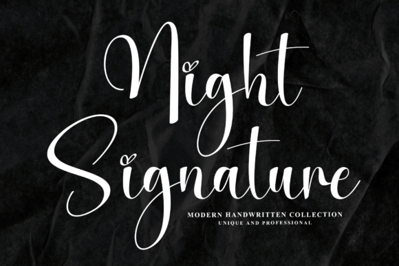 Night Signature Font - Featured Image